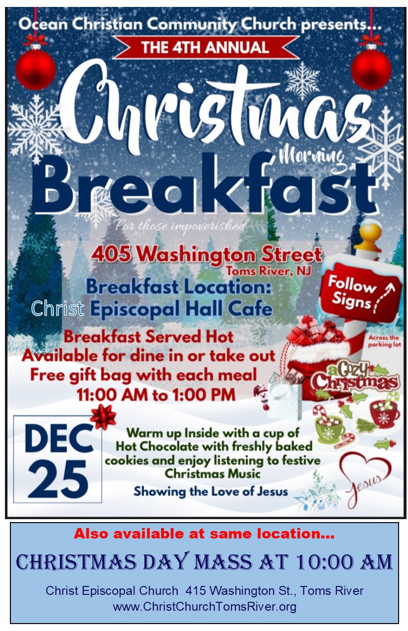 2023 Christmas Breakfast flyer