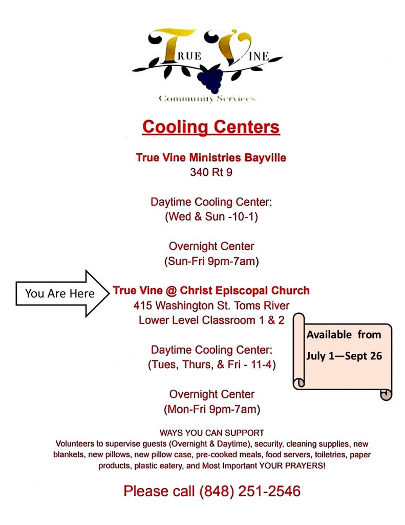 True Vine Cooling Center Door Sign_YouAreHere