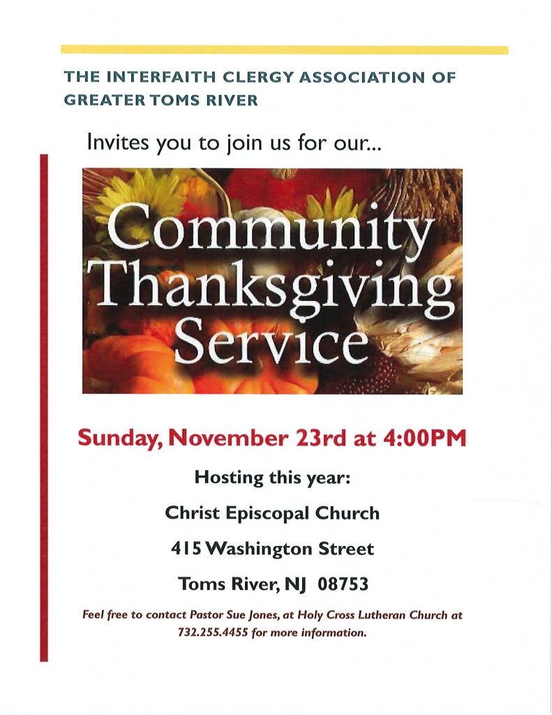 2025 Interfaith Thanksgiving Service